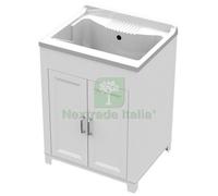 1PZ KIT LAVATOIO RESINA ANTIACIDO 60X50 CM BIANCO:
