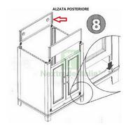 1PZ KIT LAVATOIO RESINA BIANCO (ALZATA POSTERIORE):