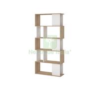 1PZ KIT LIBRERIA MAZE 80X29X173 QUERCIA BIANCO: