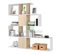 1PZ KIT LIBRERIA ZIG ZAG 145X28X145 BIANCO CANADIAN: