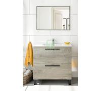 1PZ KIT MOBILE BAGNO ATHENA 2CASSETTI CM.80 ROVERE ALASKA: