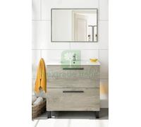1PZ KIT MOBILE BAGNO ATHENA 2CASSETTI CM.80 ROVERE ALASKA: