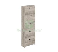 1PZ KIT SCARPIERA 5A D PROF 173X58X25 ROVERE PLAT.K355: