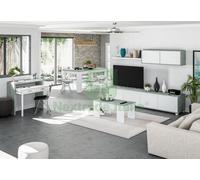 1PZ KIT TAVOLO CAFFÃˆ ELEVABILE 50X100X45 56H BIANCO CEMENTO: