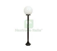 1PZ LAMPIONCINO SU PALO MODELLO SFERA 100W IP44 CM.120H. COLORE NERO: