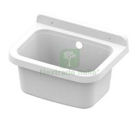 1PZ LAVATOIO RESINA A PARETE CM.39X39 CON SIFONE: