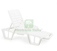 1PZ LETTINO FISSO IMPILABILE CM. 192X71X100 H COL. BIANCO: