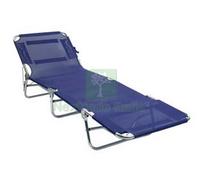 1PZ LETTINO IN ALLUMINIO PIEGHEVOLE CON TESSUTO TEXILENE CM.58X174 192X63H.: