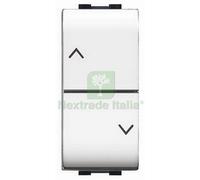 1PZ LIFE ART. 4022 DOPPIO PULSANTE PER TAPPARELLE COLORE BIANCO: