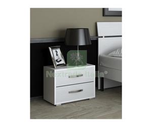 1PZ LINEA MODERN COMODINO 2C BIANCO FR. CM 43X52X36: