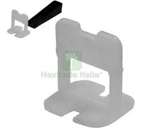 1PZ LIVELLATORE DISTANZISTORE MAXI SUPER SOLO TIRANTE 2 MM BIANCO PZ.250: