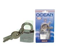 1PZ LUCCHETTO OCEAN 2700MB POTENT OTTONE ARCO ACCIAIO INOX CHIAVI 2 MM 50: