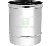 1PZ MANICOTTO MF ACCIAIO INOX AISI 304 CM 13: