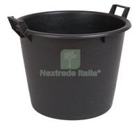 1PZ MASTELLO TONDO 2 MANICI ICS LDPE NERO LT 65 CM 55 H.CM 41: