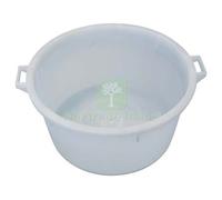 1PZ MASTELLONE SOTTOSPINA TONDO BIANCO + MANICI ICS LDPE LT 80 CM 65 H.CM 32: