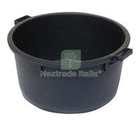 1PZ MASTELLONE SOTTOSPINA TONDO NERO + MANICI ICS LDPE LT 80 CM 65 H.CM 32: