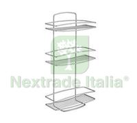 1PZ MENSOLA RETTANGOLARE A 3 PIANI SERIE ONDA CM.26X11X53: