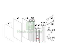 1PZ MONTANTE NR.3 PER KIT COPRILAVATRICE RESINA: