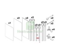 1PZ MONTANTE NR.4 PER KIT COPRILAVATRICE RESINA: