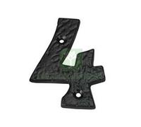 1PZ NUMERO CIVICO "4" IN FERRO NERO OPACO:
