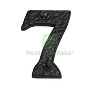 1PZ NUMERO CIVICO "7" IN FERRO NERO OPACO: