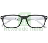 1PZ OCCHIALE LETTURA MONTATURA POLICARBONATO NERO BIANCO B3 DIOTTRIE +2,5 31Z B: