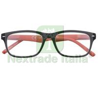 1PZ OCCHIALE LETTURA MONTATURA POLICARBONATO NERO ROSSO B3 DIOTTRIE +2,5 31Z B3: