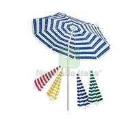 1PZ OMBRELLONE DA SPIAGGIA IN COTONE TONDO CM.200 COLORE BIANCO BLU: