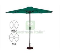1PZ OMBRELLONE TONDO IN METALLO CON MANOVELLA Ø CM.270 PALO Ø MM.38 A 6 STECCHE: