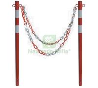 1PZ PALETTO BICOLORE INTERRATO D.50 MM H120 CM: