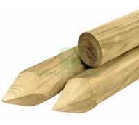 1PZ PALO TONDO IN LEGNO A PUNTA Ï CM. 8X250 H: