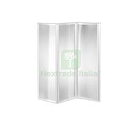 1PZ PARETE VASCA MIAMI CRILEX 3 ANTE 130X140H BIANCO: