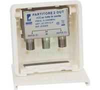 1PZ PARTITORE TV SAT ESTERNO INGRESSO 1 USCITE 2+CC: