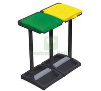 1PZ PATTUMIERA PORTASACCHI A DUE COPERCHI: