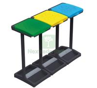 1PZ PATTUMIERA PORTASACCHI A TRE COPERCHI: