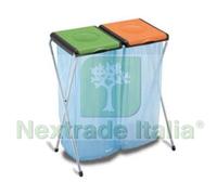 1PZ PATTUMIERA PORTASACCO "NATURE" 2 SCOMPARTI :