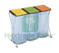 1PZ PATTUMIERA PORTASACCO "NATURE" 3 SCOMPARTI :