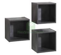 1PZ PENSILE A GIORNO CUBO LINEA 'VITTORIA' CM. 28 X 35 X H.35 CEMENTO: