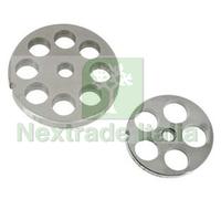 1PZ PIASTRE IN ACCIAIO INOX PER TRITACARNE ELETTRICI N°22 FORO MM.20: