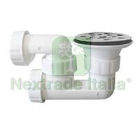 1PZ PILETTA PIATTO DOCCIA CON SIFONE E GRIGLIA CROMATA FORATA 1"1 2: