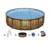 1PZ PISCINA POWER STEEL SWIM VISTA TONDA TELAIO PORTANTE CM.488X122H. KG.80,6 L: