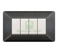 1PZ PLACCA EASY MOD. MATIX GRIGIO NOTTE 4P: