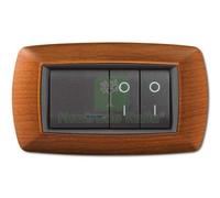 1PZ PLACCA LIFE MOD. LIVING PLAST. LEGNO CHIARO 4P: