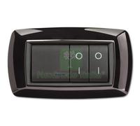 1PZ PLACCA LIFE MOD. LIVING PLASTICA NERO 4POSTI: