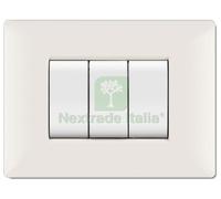 1PZ PLACCA LIFE Q MODELLO LIVING BIANCO 4 POSTI: