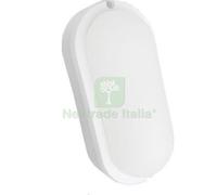 1PZ PLAFONIERA LED ECO EASY OVALE CENTURY BIANCA VOLT 230 W 18 NAT LN 1055 IP64: