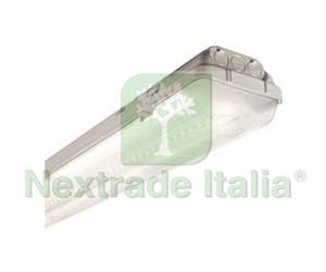 1PZ PLAFONIERA STAGNA SENZA TUBI LED SAVING STAGNA 2X36W 4000°K NATUR. 4000 LM :