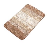 1pz Poliestere Tappetino Bagno Antiscivolo Morbido Tappetini Marrone 80x50cm