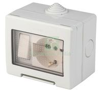 1PZ POLYPOOL PP0170X CASSETTA ESTERNO IP55 CON PULSANTE+PRESA BIPASSO SCH:
