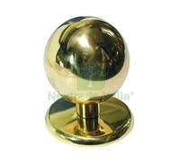 1PZ POMOLO A SFERA PER PORTONCINO IN OTTONE LUCIDO Ø MM.70: